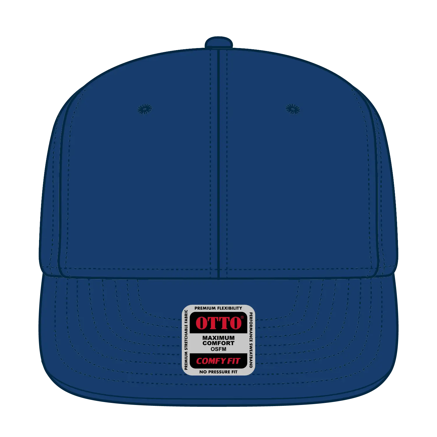 OTTO 148-1228 ’OTTO Comfy Fit’ 6 Panel Pro Style Snapback Cap - Royal - Royal / 6 1/2’’ - 7 5/8’’