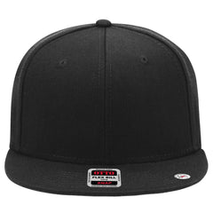 OTTO 148-1267 ’OTTO Snap’ 6 Panel Pro Style Snapback Cap - Black - Black / 6 1/2’’ - 7 5/8’’