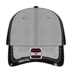 OTTO 149-1091 6 Panel Low Profile Dad Cap - Gry/Gry/Blk - Gry/Gry/Blk / 6 1/2’’ - 7 5/8’’