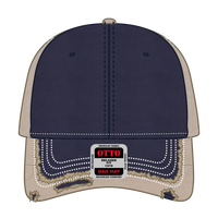 OTTO 149-1091 6 Panel Low Profile Dad Cap - Nvy/Nvy/Kha - Nvy/Nvy/Kha / 6 1/2’’ - 7 5/8’’