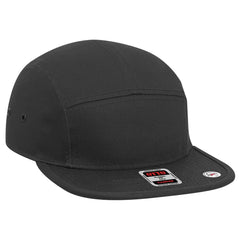 OTTO 151-1098 5 Panel Camper Cap - Black - Black / 6 1/2’’ - 7 5/8’’