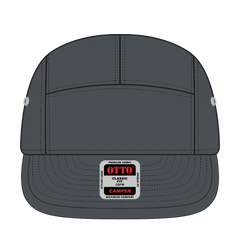 OTTO 151-1098 5 Panel Camper Cap - Char. Gray - Char. Gray / 6 1/2’’ - 7 5/8’’