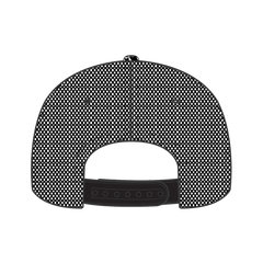 OTTO 154-1124 ’OTTO Snap’ 5 Panel Pro Style Mesh Back Trucker Snapback Cap - Design002/Blk/Blk - Design002/Blk/Blk / 6