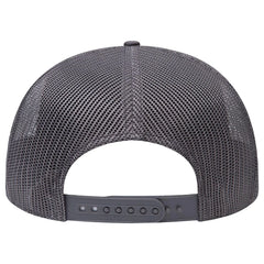 OTTO 154-1124 ’OTTO Snap’ 5 Panel Pro Style Mesh Back Trucker Snapback Cap - Char. Gray - Char. Gray / 6 1/2’’ - 7 5/8’’