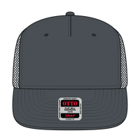 OTTO 154-1124 ’OTTO Snap’ 5 Panel Pro Style Mesh Back Trucker Snapback Cap - Char. Gray - Char. Gray / 6 1/2’’ - 7 5/8’’