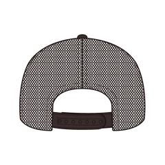 OTTO 154-1174 ’OTTO Snap’ 5 Panel Pro Style Mesh Back Trucker Snapback Cap - Brn/Crk/Brn - Brn/Crk/Brn / 7 3/8’’ - 7