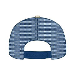 OTTO 154-1174 ’OTTO Snap’ 5 Panel Pro Style Mesh Back Trucker Snapback Cap - Cork/Ryl - Cork/Ryl / 7 3/8’’ - 7 5/8’’