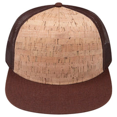 OTTO 154-1174 ’OTTO Snap’ 5 Panel Pro Style Mesh Back Trucker Snapback Cap - Brn/Crk/Brn - Brn/Crk/Brn / 7 3/8’’ - 7