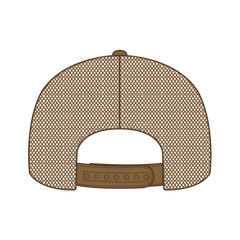 OTTO 154-1174 ’OTTO Snap’ 5 Panel Pro Style Mesh Back Trucker Snapback Cap - Cy Brn/Crk/Cy Brn - Cy Brn/Crk/Cy Brn / 7