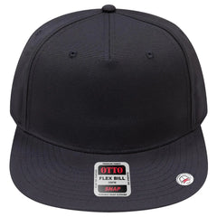OTTO 158-1176 ’OTTO Snap’ 5 Panel Pro Style Snapback Cap - Black - Black / 6 1/2’’ - 7 5/8’’