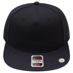 OTTO 158-1176 ’OTTO Snap’ 5 Panel Pro Style Snapback Cap - Black - Black / 6 1/2’’ - 7 5/8’’