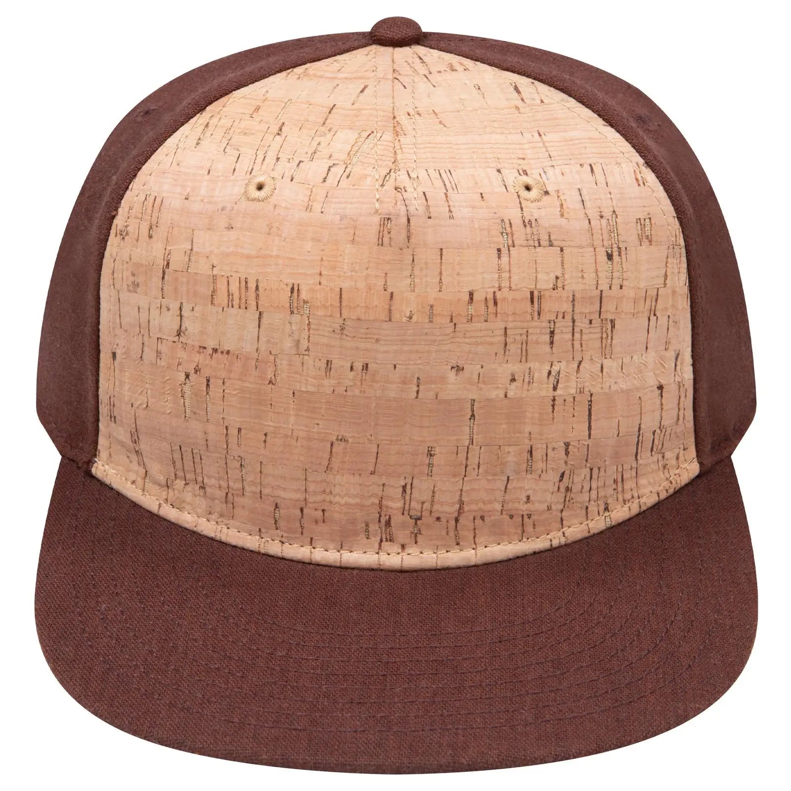 OTTO 158-1176 ’OTTO Snap’ 5 Panel Pro Style Snapback Cap - Brn/Crk/Brn - Brn/Crk/Brn / 6 1/2’’ - 7 5/8’’