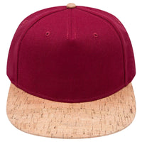 OTTO 158-1176 ’OTTO Snap’ 5 Panel Pro Style Snapback Cap - Cork/Bg Mrn - Cork/Bg Mrn / 6 1/2’’ - 7 5/8’’