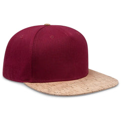 OTTO 158-1176 ’OTTO Snap’ 5 Panel Pro Style Snapback Cap - Cork/Bg Mrn - Cork/Bg Mrn / 6 1/2’’ - 7 5/8’’