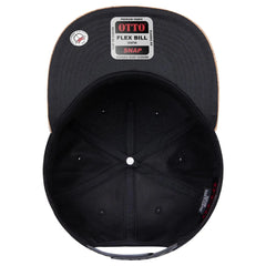 OTTO 158-1176 ’OTTO Snap’ 5 Panel Pro Style Snapback Cap - Cork/Blk - Cork/Blk / 6 1/2’’ - 7 5/8’’