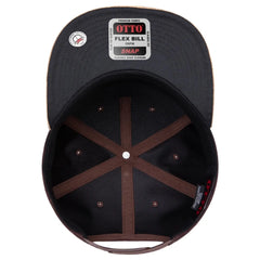 OTTO 158-1176 ’OTTO Snap’ 5 Panel Pro Style Snapback Cap - Cork/Dk.Brn - Cork/Dk.Brn / 6 1/2’’ - 7 5/8’’