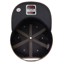 OTTO 158-1176 ’OTTO Snap’ 5 Panel Pro Style Snapback Cap - Cork/Ml Grn - Cork/Ml Grn / 6 1/2’’ - 7 5/8’’