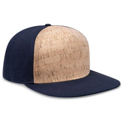 OTTO 158-1176 ’OTTO Snap’ 5 Panel Pro Style Snapback Cap - Nvy/Cork/Nvy - Nvy/Cork/Nvy / 6 1/2’’ - 7 5/8’’