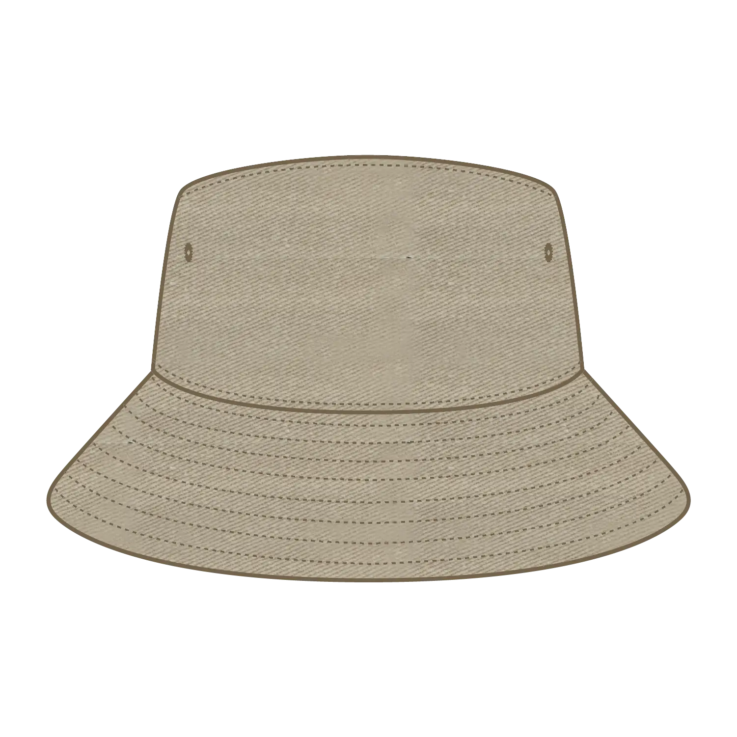 OTTO 16-1331 Bucket Hat - Khaki - Khaki / 77 1/4’’ - 7 1/2’’