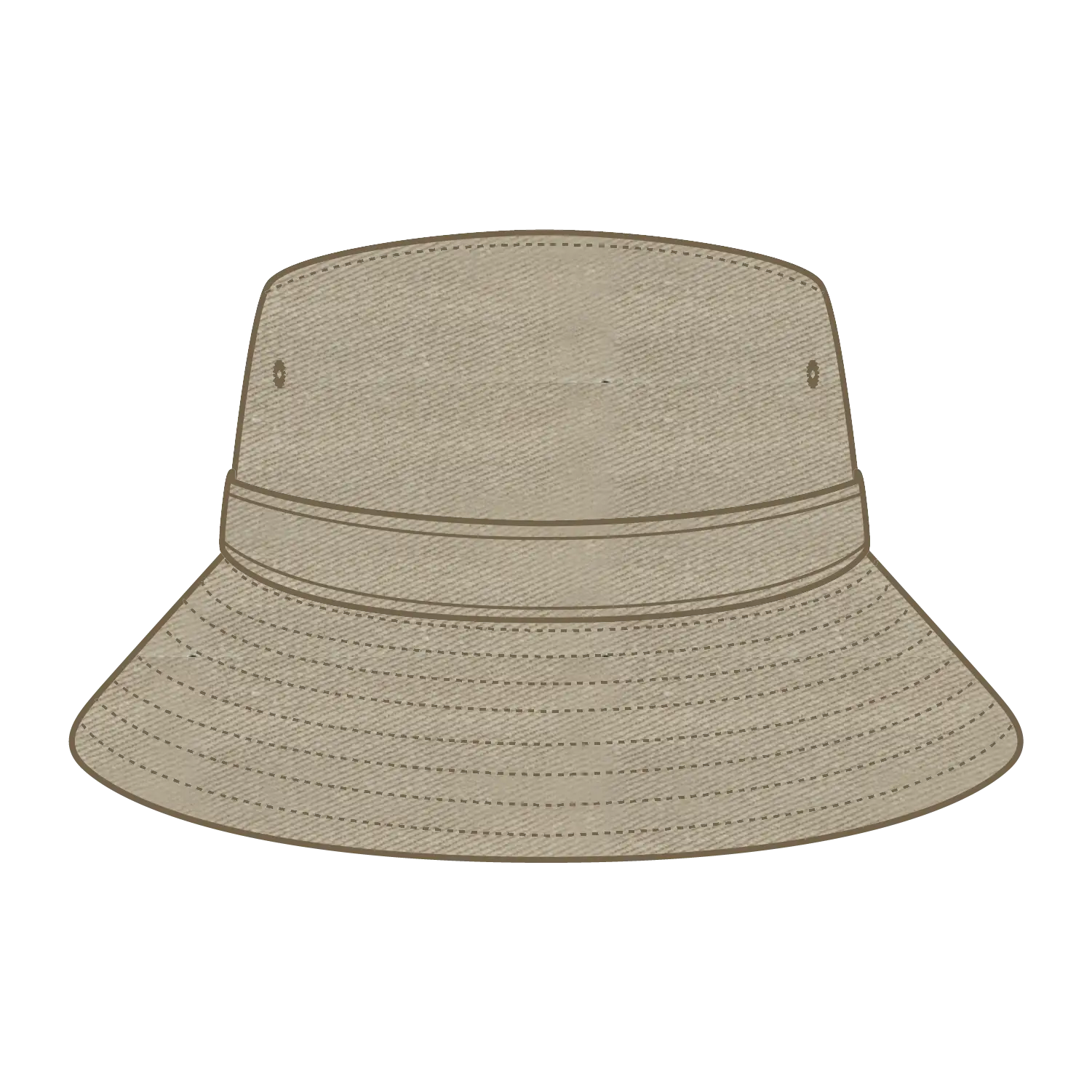 OTTO 16-200 Bucket Hat - Khaki - Khaki / 77 1/4’’ - 7 1/2’’