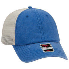 OTTO 169-1264 ’OTTO Flex’ Fitted 6 Panel Low Profile Mesh Back Trucker Cap - Ryl/Ryl/Kha