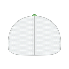 OTTO 169-1264 ’OTTO Flex’ Fitted 6 Panel Low Profile Mesh Back Trucker Cap - Lime/Lime/Wht