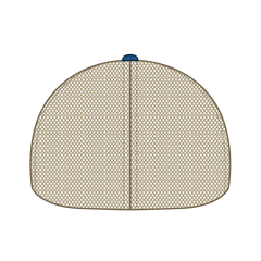 OTTO 169-1264 ’OTTO Flex’ Fitted 6 Panel Low Profile Mesh Back Trucker Cap - Ryl/Ryl/Kha