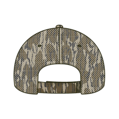 OTTO 171-1292 Mossy Oak Camouflage Superior Polyester Twill 6 Panel Low Profile Mesh Back Trucker Cap - Bottomland