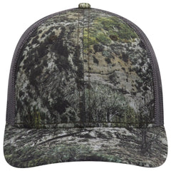 OTTO 171-1293 Mossy Oak Camouflage 6 Panel Low Profile Mesh Back Trucker Cap - Mountain Country Range/Ch.Gry - Mountain