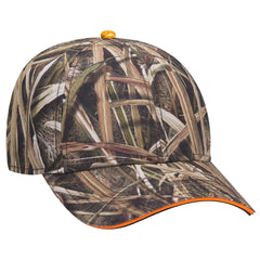 OTTO 171-1294 Mossy Oak Camouflage Sandwich Visor 6 Panel Low Profile Baseball Cap - Shadow Grass Blades - Shadow Grass
