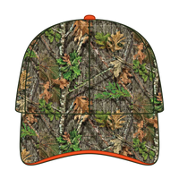OTTO 171-1294 Mossy Oak Camouflage Sandwich Visor 6 Panel Low Profile Baseball Cap - Obsession - Obsession / 6 1/2’’