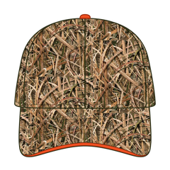 OTTO 171-1294 Mossy Oak Camouflage Sandwich Visor 6 Panel Low Profile Baseball Cap - Shadow Grass Blades - Shadow Grass