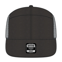 OTTO 172-1298 ’OTTO Snap’ 7 Panel Pro Style Mesh Back Trucker Snapback Cap - Char. Gray - Char. Gray / 7 3/8’’ - 7 5/8’’