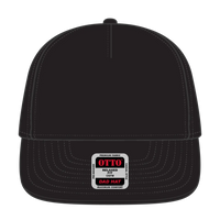 OTTO 176-1315 5 Panel Low Profile Dad Cap - Black - Black / 6 1/2’’ - 7 5/8’’