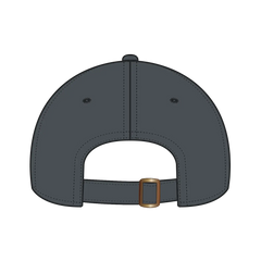 OTTO 176-1315 5 Panel Low Profile Dad Cap - Char. Gray - Char. Gray / 6 1/2’’ - 7 5/8’’