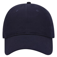 OTTO 18-010 6 Panel Low Profile Baseball Cap - Navy - Navy / 6 1/2’’ - 7 5/8’’