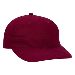 OTTO 18-016 6 Panel Low Profile Baseball Cap - Burg. Marn - Burg. Marn / 6 1/2’’ - 7 5/8’’