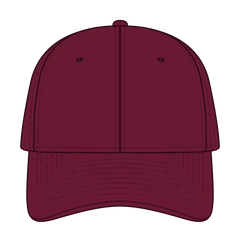 OTTO 18-016 6 Panel Low Profile Baseball Cap - Burg. Marn - Burg. Marn / 6 1/2’’ - 7 5/8’’