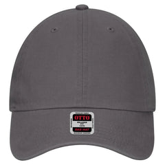 OTTO 18-1219 6 Panel Low Profile Dad Cap - Char. Gray - Char. Gray / 6 1/2’’ - 7 5/8’’