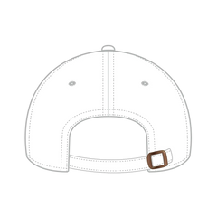 OTTO 18-1219 6 Panel Low Profile Dad Cap - White - White / 6 1/2’’ - 7 5/8’’