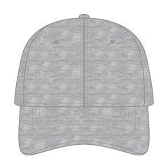 OTTO 18-1231 ’OTTO Comfy Fit’ 6 Panel Low Profile Baseball Cap - Heath. Gray - Heath. Gray / 6 1/2’’ - 7 5/8’’