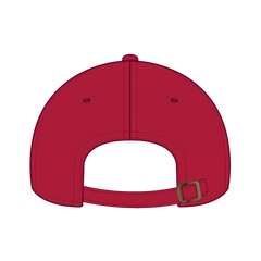 OTTO 18-1248 6 Panel Low Profile Dad Cap - Red - Red / 6 1/2’’ - 7 5/8’’