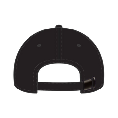 OTTO 18-1249 6 Panel Low Profile Dad Cap - Black - Black / 6 1/2’’ - 7 5/8’’