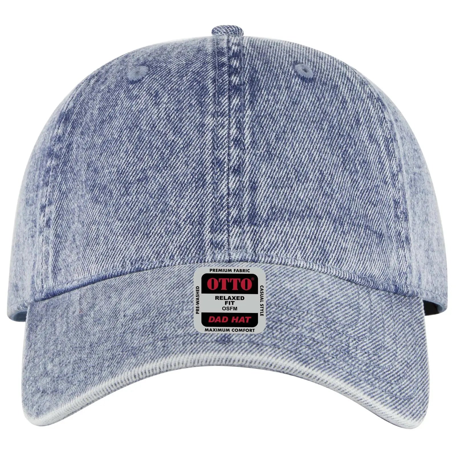 OTTO 18-1249 6 Panel Low Profile Dad Cap - Lt. Blue - Lt. Blue / 6 1/2’’ - 7 5/8’’