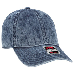 OTTO 18-1249 6 Panel Low Profile Dad Cap - Navy - Navy / 6 1/2’’ - 7 5/8’’