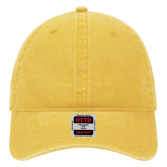 OTTO 18-202 6 Panel Low Profile Dad Cap - Bright Yellow - Bright Yellow / 6 1/2’’ - 7 5/8’’