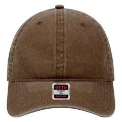 OTTO 18-202 6 Panel Low Profile Dad Cap - Brown - Brown / 6 1/2’’ - 7 5/8’’
