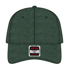 OTTO 18-202 6 Panel Low Profile Dad Cap - Dk. Green - Dk. Green / 6 1/2’’ - 7 5/8’’