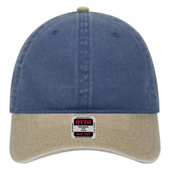 OTTO 18-202 6 Panel Low Profile Dad Cap - Kha/Nvy - Kha/Nvy / 6 1/2’’ - 7 5/8’’