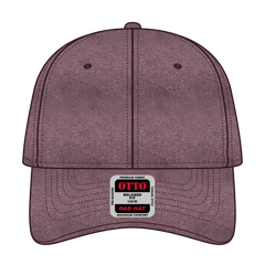 OTTO 18-202 6 Panel Low Profile Dad Cap - Maroon - Maroon / 6 1/2’’ - 7 5/8’’
